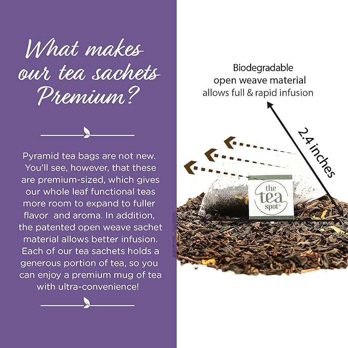 The Tea Spot Bolder Breakfast Tea with Dark Chocolate Flavoring | Blend of Black Tea, Pu?™erh Tea