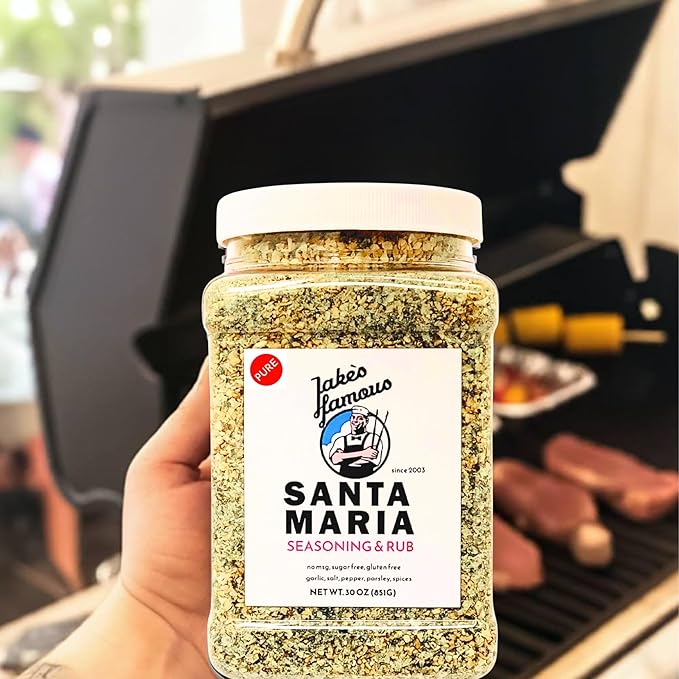 Jake's Famous Santa Maria Seasoning 30 Oz Tri Tip, Pork, Chicken, BBQ Rub, Grill Seasoning, Chicken