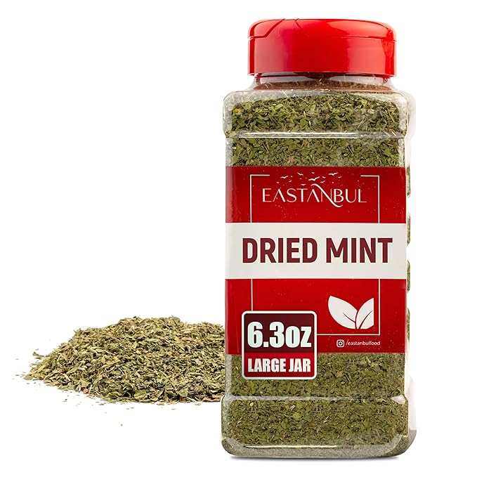 Eastanbul Dried Mint, 6.3oz, Dried Mint for Cooking, Peppermint Leaves, Perfect for Tea Loose Leaf