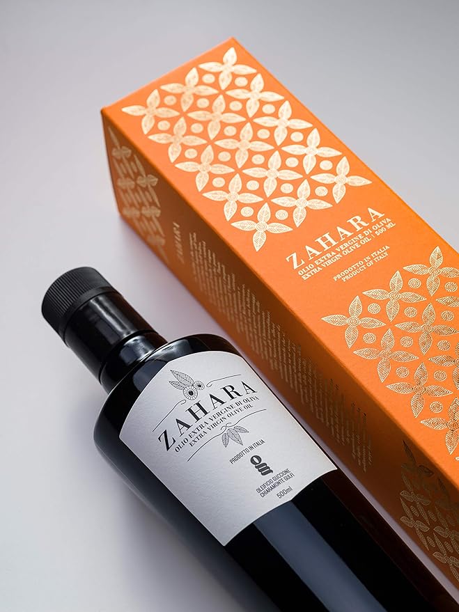 Zahara Extra Virgin Olive Oil from Italy | Sicilian Pure EVOO | Premium Early Harvest Cold Pressed