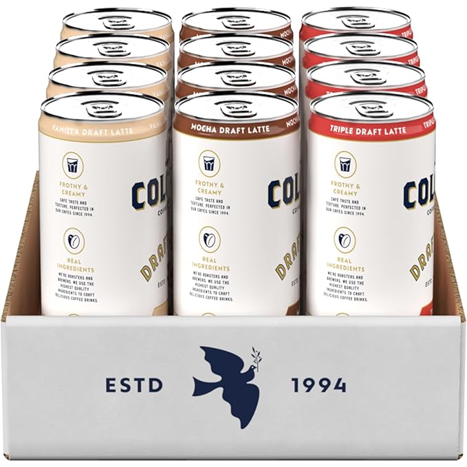 La Colombe Coffee, Draft Latte Variety Pack, 11 fl oz cans (Pack of 12), Includes Triple Latte