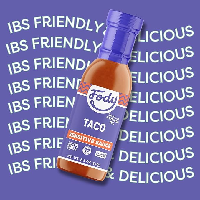Fody Foods Taco Sauce, 8.5 Oz, Garlic and Onion Free, Low FODMAP Certified, Gut & IBS Friendly