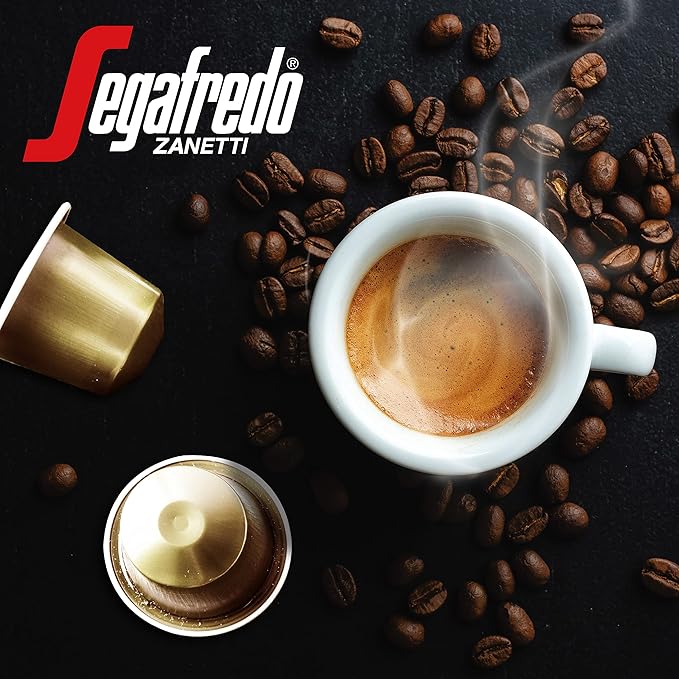 Segafredo Zanetti Espresso Capsules – Aluminum Pods for Nespresso Original Machines – Dark Roast