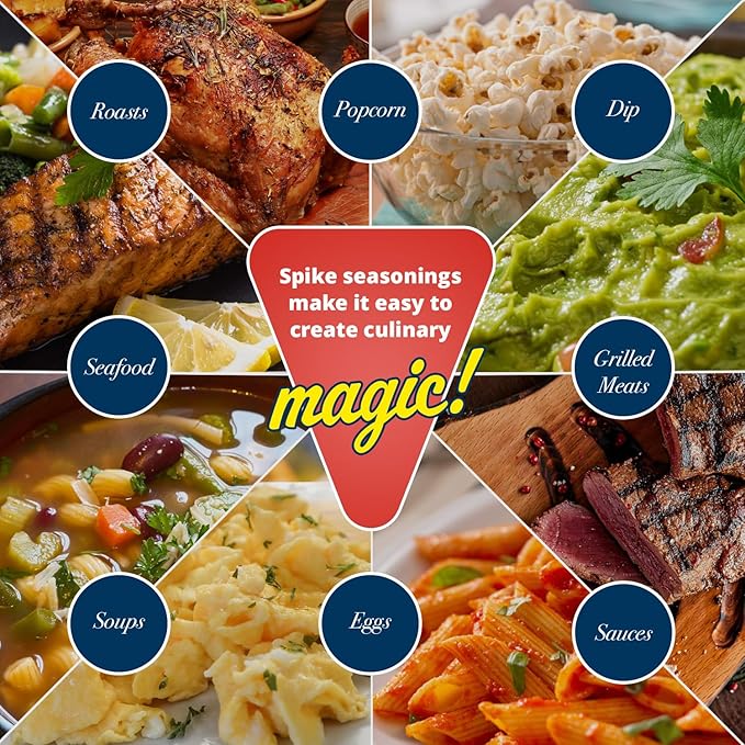 Spike Original All-Purpose Seasoning Salt, Herb, Veggie & Spice Blend 6-Pack ??MSG-Free Seasonings