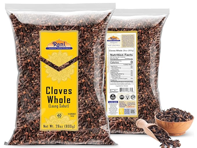Rani Cloves Whole (Laung) 28oz (800g) Great for Food, Tea, Pomander Balls and Potpourri, Hand