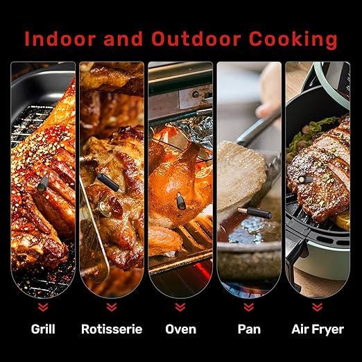 Pro Smart WiFi Wireless Meat Thermometer, Unlimited Range, Improved Stability, Ultra-Thin Probe