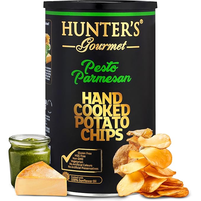 Hunter's Gourmet Hand-Cooked Chips | Made in a Nut-Free Facility | Premium Gourmet Snack | Travel