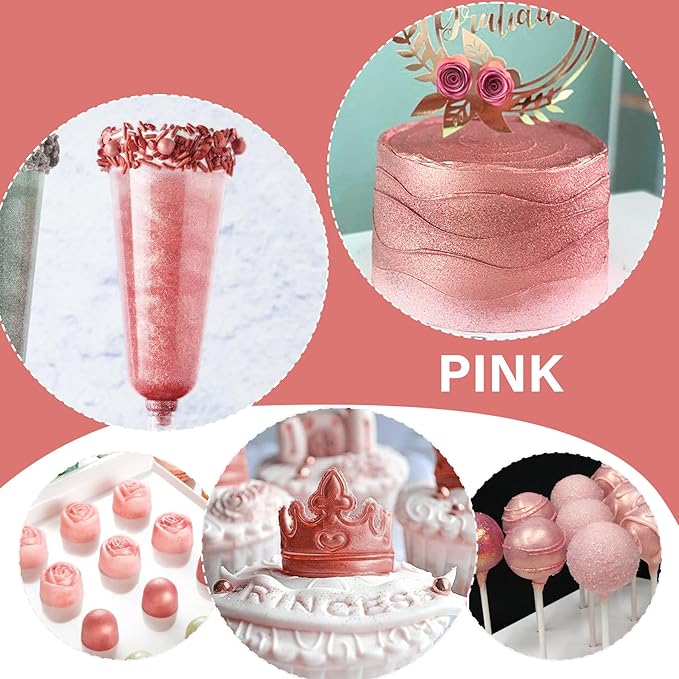 Edible Glitter Spray - 20g Luster Dust Edible Glimmer Powder for Sparkling Cocktails, Cake
