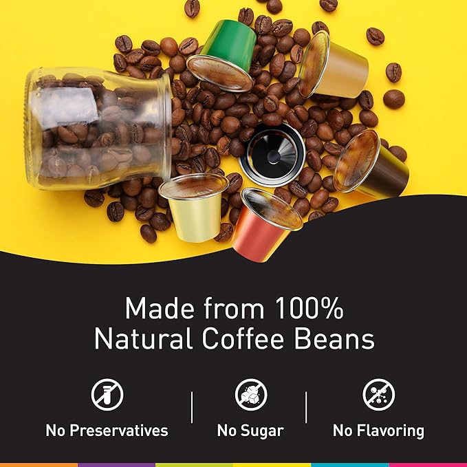 Bestpresso Coffee for Nespresso Original Machine 120 pods Genuine Espresso Ristretto Blend(High