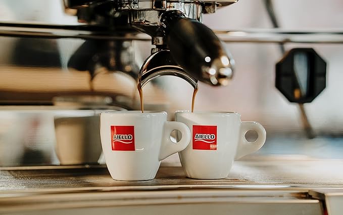 Aiello Caffe Italian Espresso Coffee Beans 2.2 LB Bag, Medium Whole Bean Coffee Freshly Roasted and