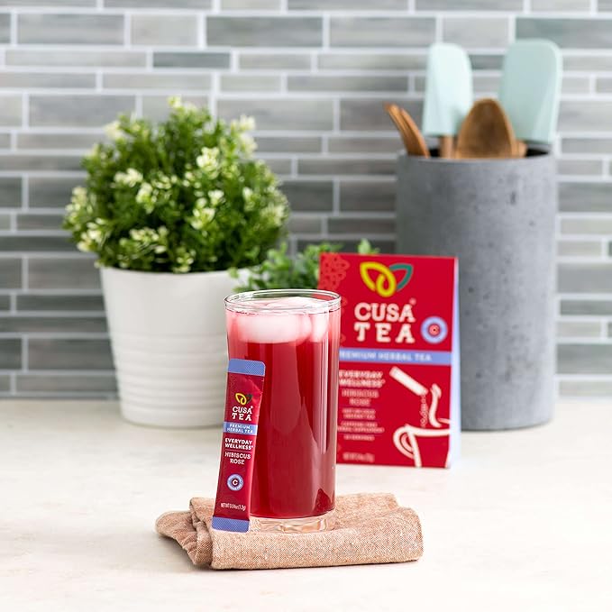 Cusa Tea & Coffee | Everyday Wellness Herbal Tea | Premium Caffeine Free Instant Tea | Hot & Iced