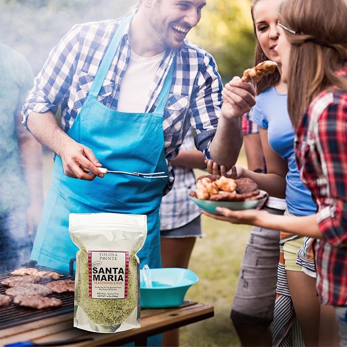 Tolosa Pointe All Que Santa Maria Seasoning & BBQ Rub for Chicken, Steak, Pork, Ribs, Prime Rib