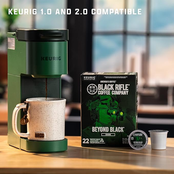 Black Rifle Coffee Company Dark Roast K Cups - Single Serve K Cups Coffee Pods - Kcup Pods
