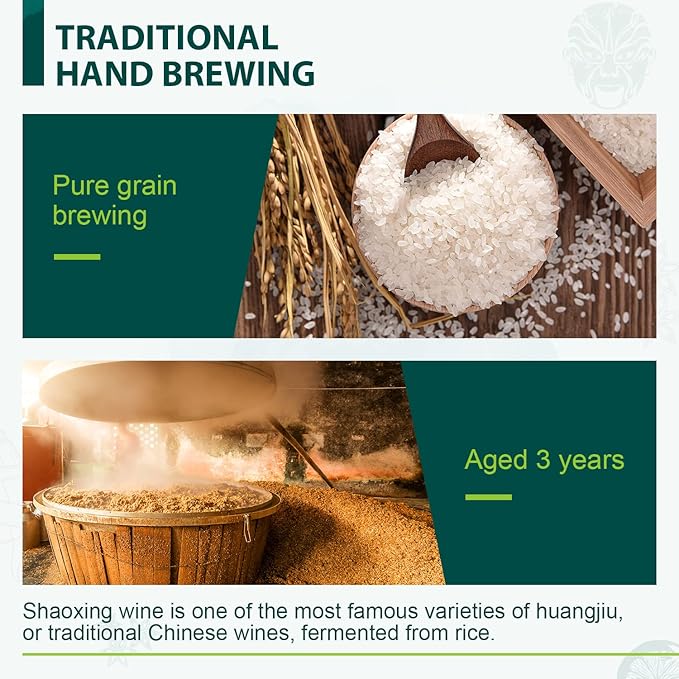 Soeos Shaoxing Cooking Wine, Shaoxing Rice Wine, Chinese Cooking Wine, Rice Cooking Wine, Shaoxing