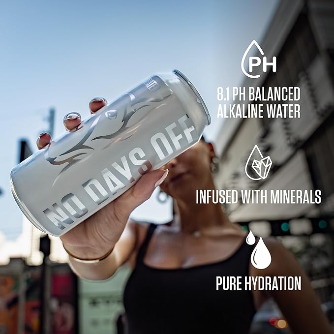 NDO H2O Premium Alkaline Water Case - 12 Pack (16 fl oz, Still) | Reverse Osmosis Purified Canned