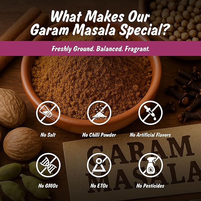 Spice Profile USDA Organic 11-Spice Garam Masala, 3 oz, Lab Tested for Heavy Metals, Salt Free
