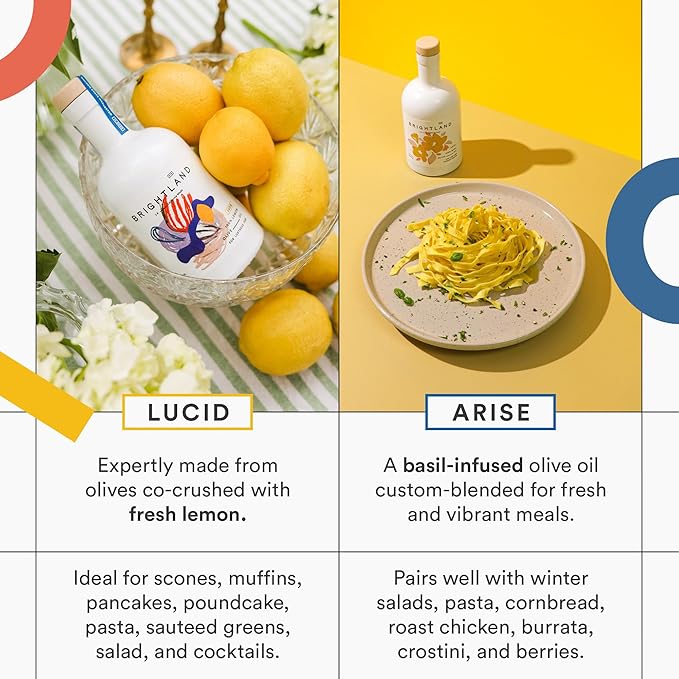 Brightland Infused Olive Oils, The Artist Capsule - Cold-Pressed Made with Early-Harvest Frantoio