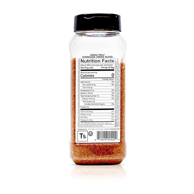 Spiceology & Derek Wolf - Tennessee Smoke BBQ Seasoning - American Barbeque Rubs, Seasonings and