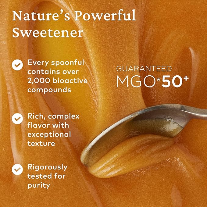 Comvita Manuka Honey MGO 50+ Multifloral - Raw Manuka Honey New Zealand, Pure & Unpasteurized for