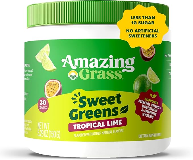 Amazing Grass Sweet Greens and Superfoods Powder for Digestive Health, Greens Powder, Digestive
