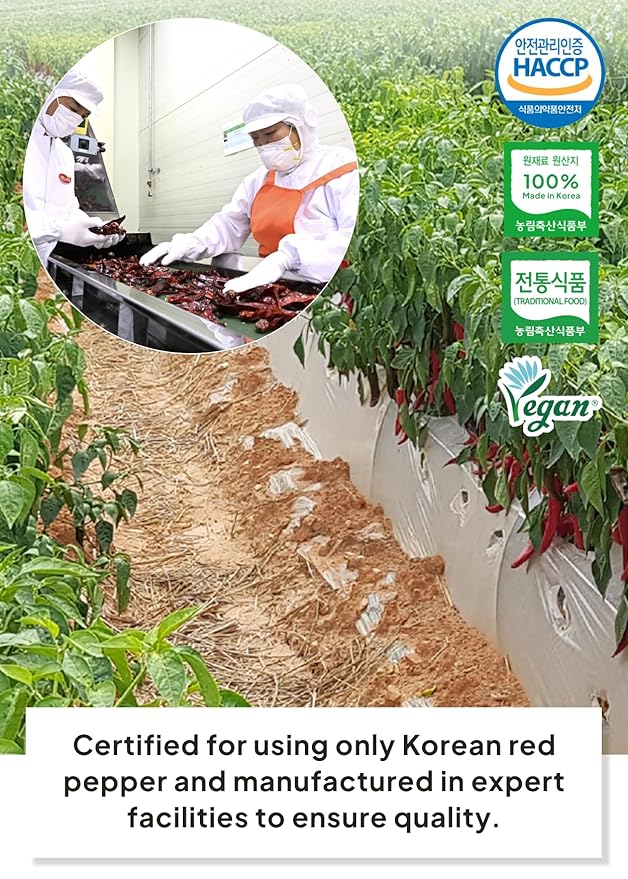 Korean Food Haetnim Maeul 100% Korean Red Chili Powder | Large Particle Powder For Stir Fry and