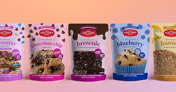 Miss Jones Baking Gluten-Free Monster Cookie Mix - Certified Gluten Free & Made with 100% Oats