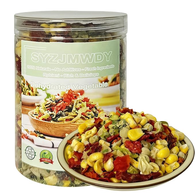 7 oz 200 g Dehydrated Vegetable Soup Mix | Colorful Veggie Blend for Ramen, Stews & Pantry Storage