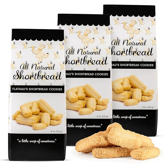 Flathau's Fine Foods, Gourmet Shortbread Cookies, Handcrafted All Natural Artisan Bites