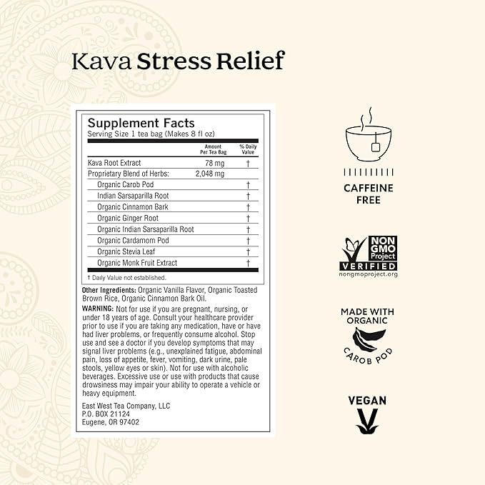 Yogi Tea Stress Relief & Herbal Tea Variety Pack - 16 Bags per Pack (6 Packs) - Organic Herbal