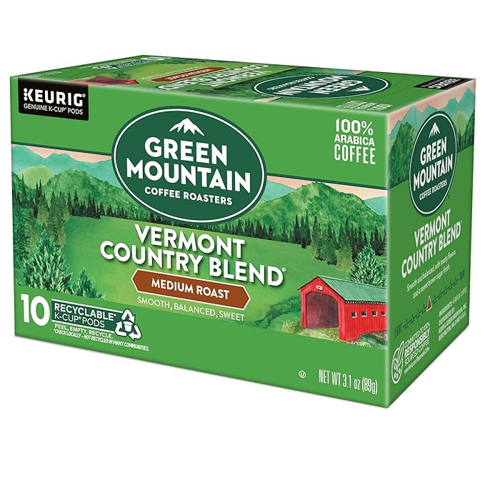 Green Mountain Coffee Roasters Vermont Country Blend Keurig Single-Serve K-Cup Pods, Medium Roast