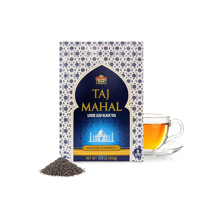 Taj Mahal Tea | Brooke Bond | Loose Leaf Black Tea | Premium Quality | Black Tea Blend | Compatible