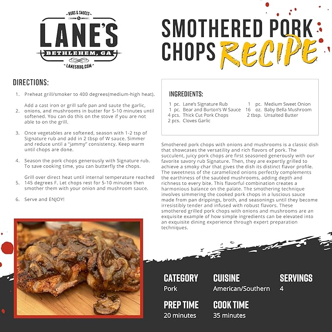 Lane's Signature BBQ Seasoning Rub, All-Natural BBQ Seasonings and Rubs, Perfect for Beef, Meat