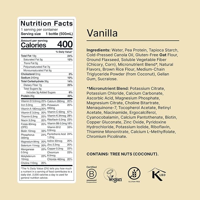 Huel Ready-to-Drink | Vanilla Meal Replacement Drink | High Protein Drink | Nutritionally Complete