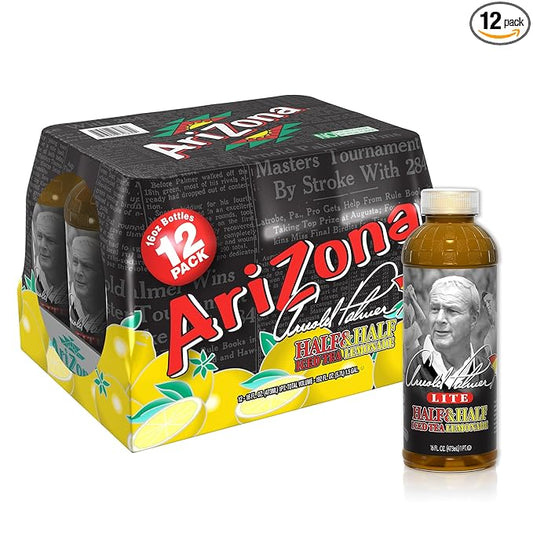 AriZona Arnold Palmer Half and Half - 16 Fl Oz (Pack of 12)