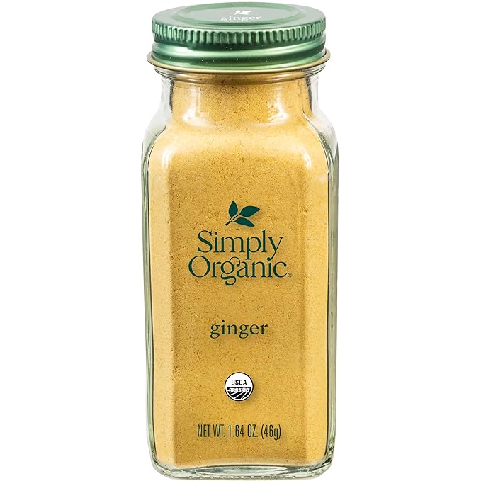 Simply Organic Ground Ginger Root, 1.64 Ounce, Non ETO, Non Irradiated, Non GMO, Complements Both