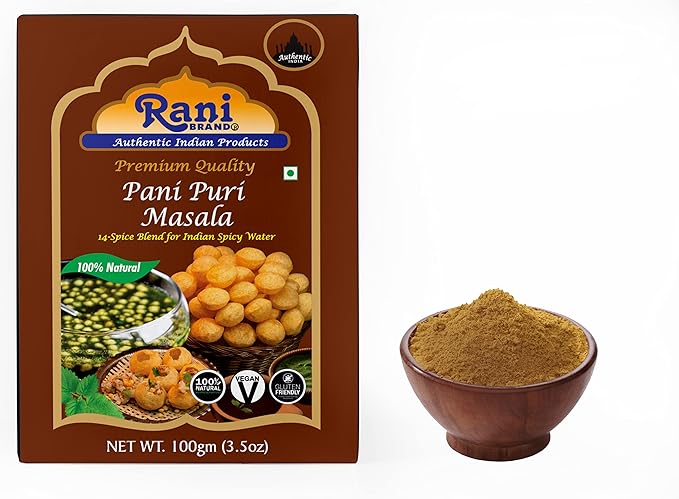 Rani Pani Puri Masala (14-Spice Blend for Indian Spicy Water) 3.5oz (100g) ~ All Natural | Vegan |