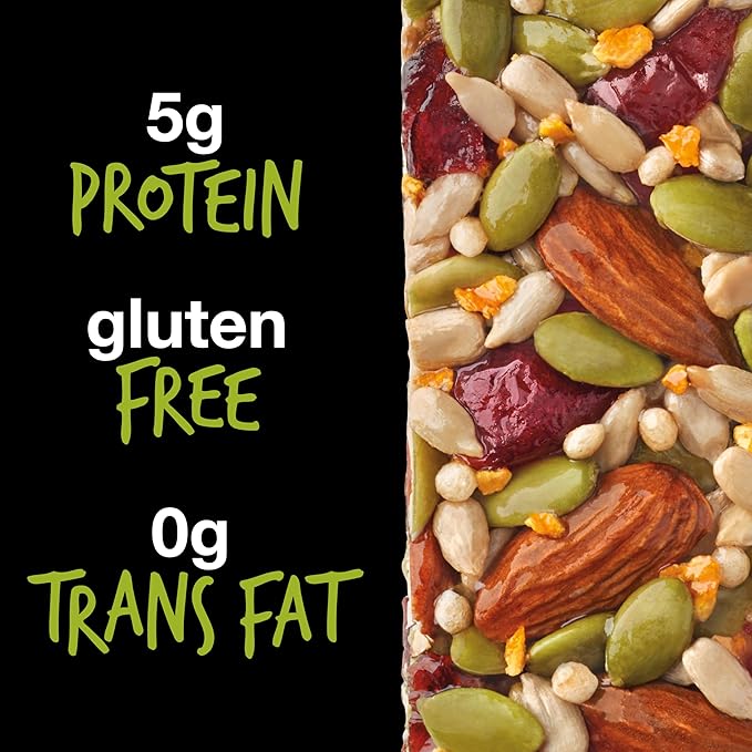 KIND Seeds Fruit & Nuts Snack Bar, Orange Cranberry | 5g Protein, High Fiber, Gluten Free Bars, 1.4