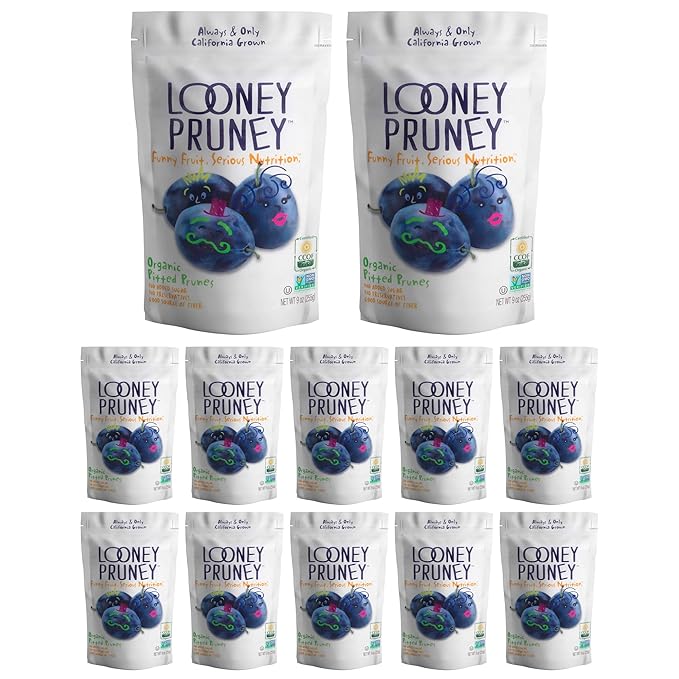 Looney Pruney Pitted Dried Prunes for the Entire Family | Always California-Grown | Kosher | No