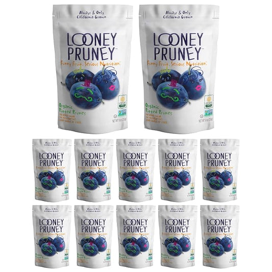 Looney Pruney Pitted Dried Prunes for the Entire Family | Always California-Grown | Kosher | No