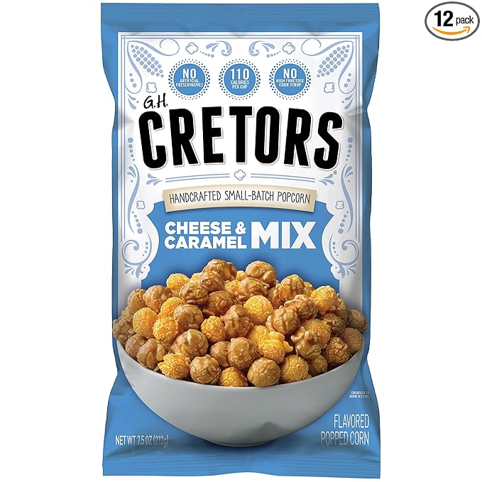 G.H. Cretors Popcorn, The Mix, 7.5-Ounce Bags (Pack of 12) (00050025)