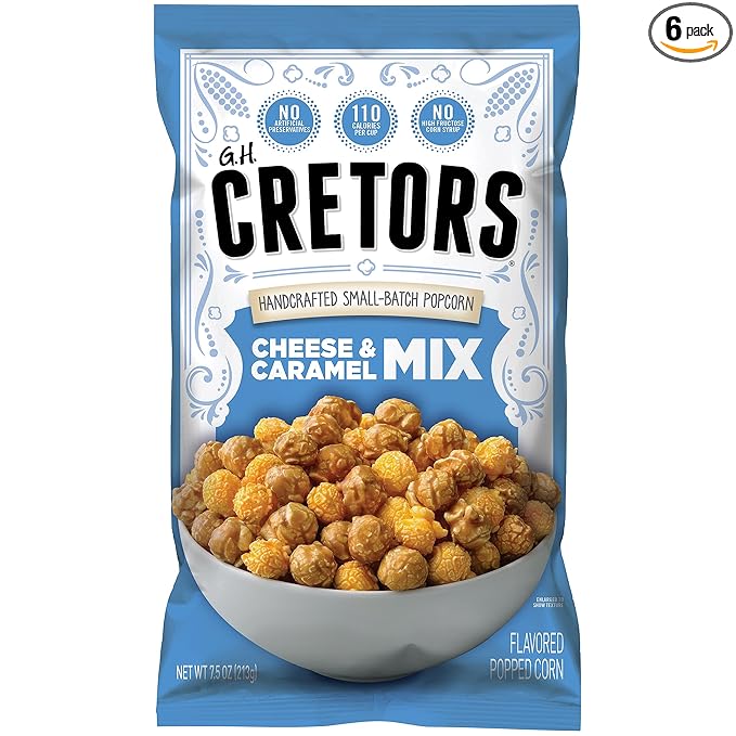 G.H. Cretors??Gourmet Caramel Corn Popcorn ??Irresistible Cheese & Rich Caramel Flavor in