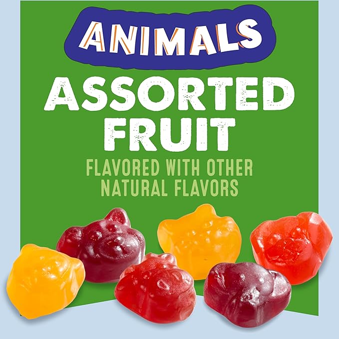 Mott's Fruit Flavored Snacks, Animals Assorted Fruit, Gluten Free Snack, 10 Ct, 8 oz (Pack of 8)