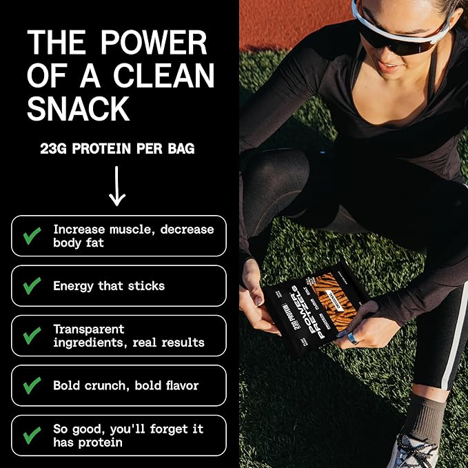 Power Pretzels High Protein Pretzel Sticks, Vegan Friendly and Plant-Based with 23g Protein per