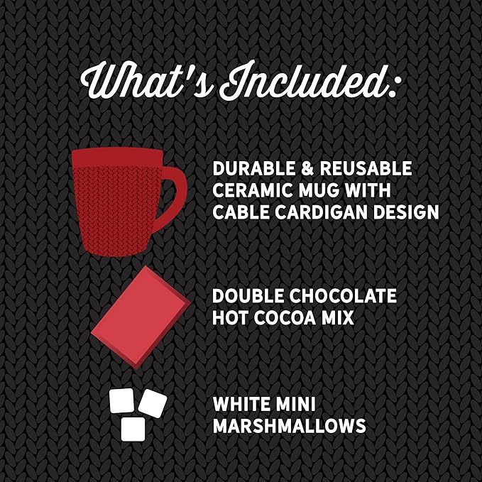 Hot Chocolate Gift Set Made with Ghirardelli, Includes 1 Single-Serve Packet of Ghirardelli Double