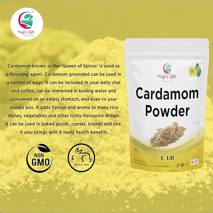 Ground Cardamom Powder 1 LB (16 oz) ??Aromatic & Premium Quality | Perfect for Baking, Coffee, Tea