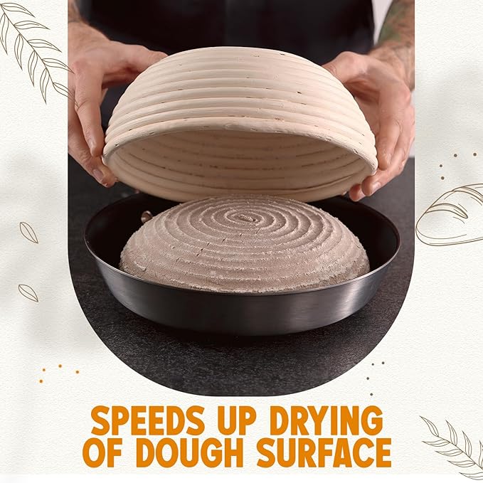 Banneton Bread Proofing Basket Sourdough Proofing Basket for Beginners & Professional Bakers