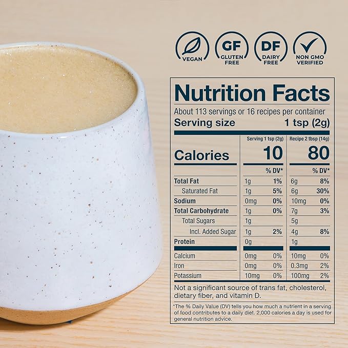 Laird Superfood Non-Dairy Superfood Creamer - Coconut Powder Coffee Creamer - Sweet & Creamy