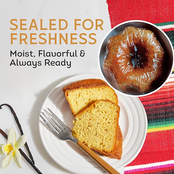 TORTUGA Caribbean Mexican Vanilla Rum Cake - 4 oz Caribbean Rum Cake - The Perfect Premium Gourmet
