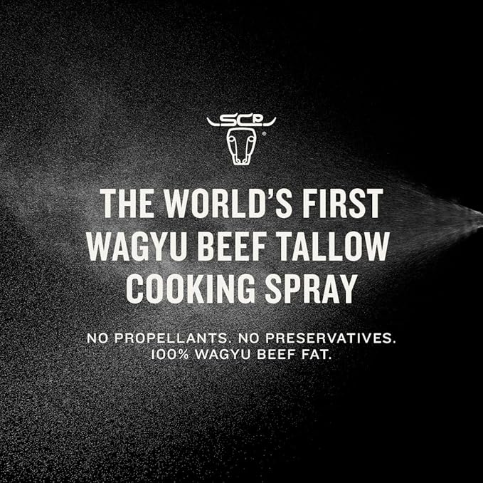 South Chicago Packing Wagyu Beef Tallow Spray, Umami-Rich, Flavorful, Perfect for Sauteing