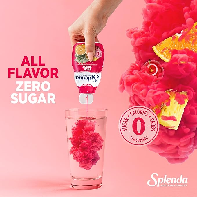 SPLENDA Liquid Water Enhancer Drops, Sugar Free, Zero Calorie, Natural Flavor, Concentrated Drink